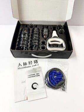 Cupluw 32‑Cup Vacuum Cupping Set Magnetic Therapy Massage Muscle Pain Case